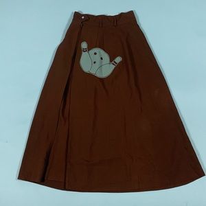 50’s Vintage Bowling Skirt